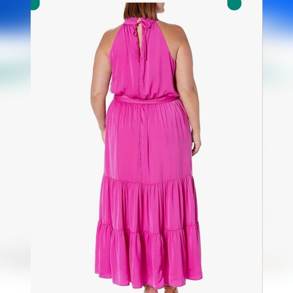 NWOT CITY CHIC HALTER TIERED MAXI DRESS 20 - Picture 6 of 6